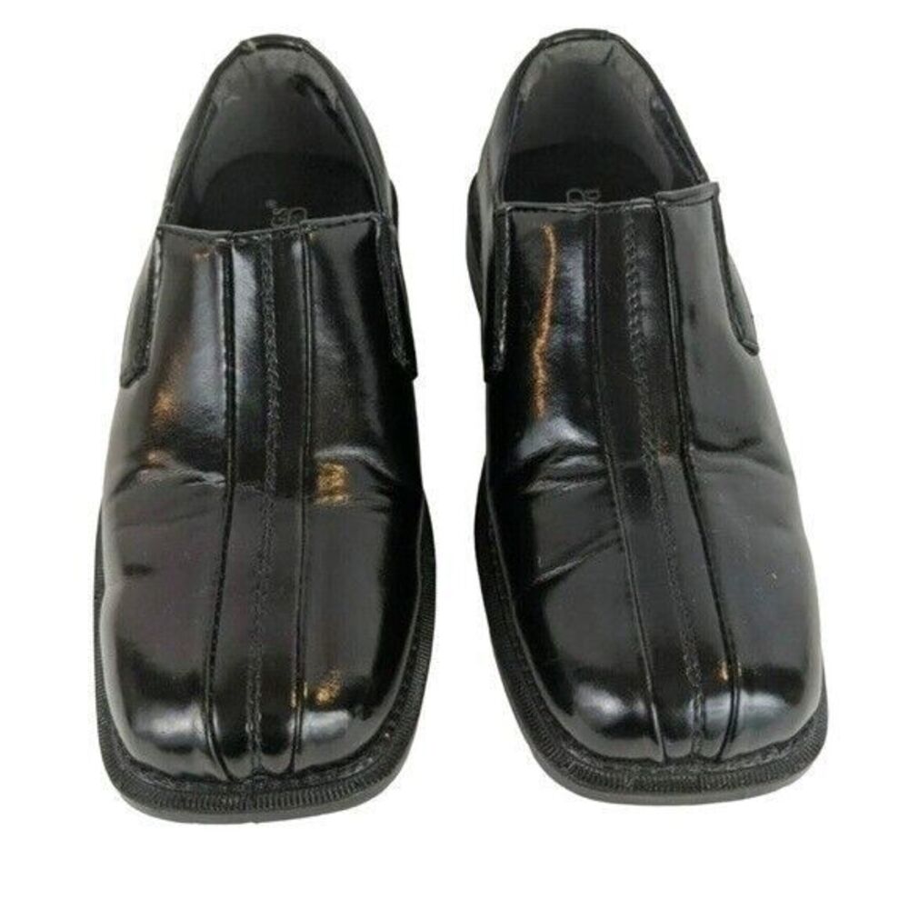 DEER STAGS Black Wings Dress Shoes Formal Slip-on Loafer Boys Size 11.5 NWOB - Picture 4 of 6